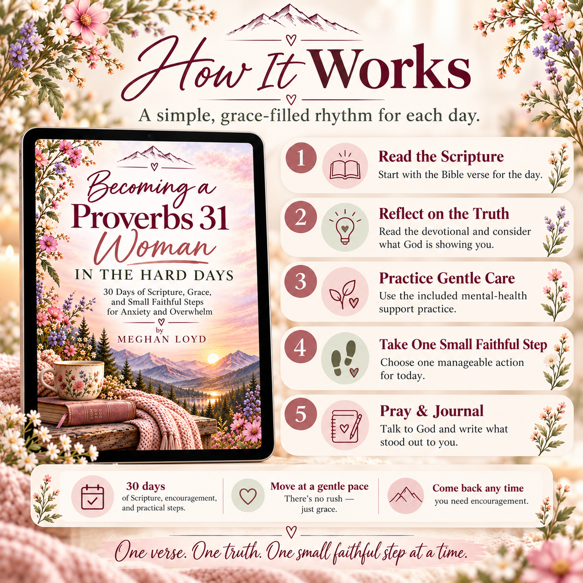 Becoming a Proverbs 31 Woman in the Hard Days | 30-Day Christian Printable Devotional