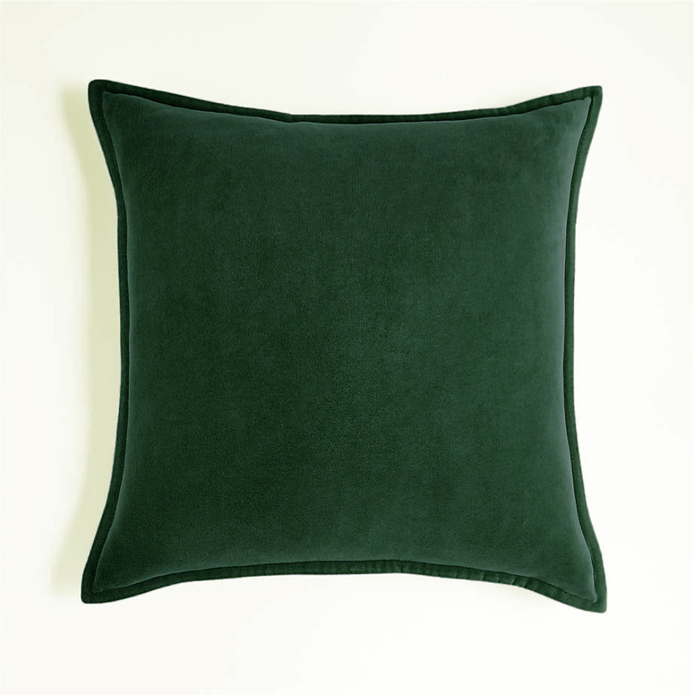 Throw Pillow Cover with 450g Insert, dark-grey, velvet, 20X20, Decorative Cushion – Fancy & Stacy