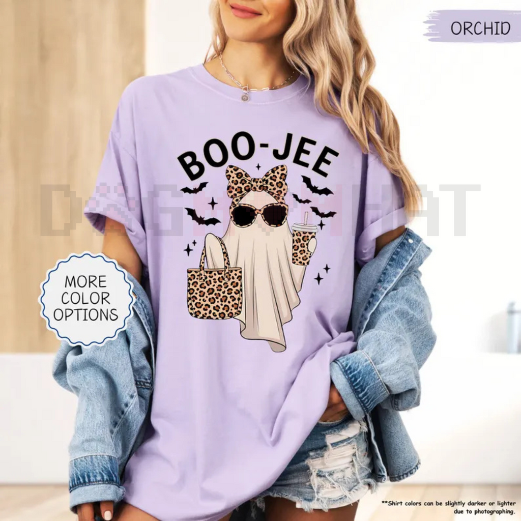 'Boo-Jee' Ghost Comfort Colors® T-Shirt – Luxury Spooky Status Shirt