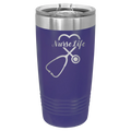 Nurse Life 20 oz Tumbler | Purple