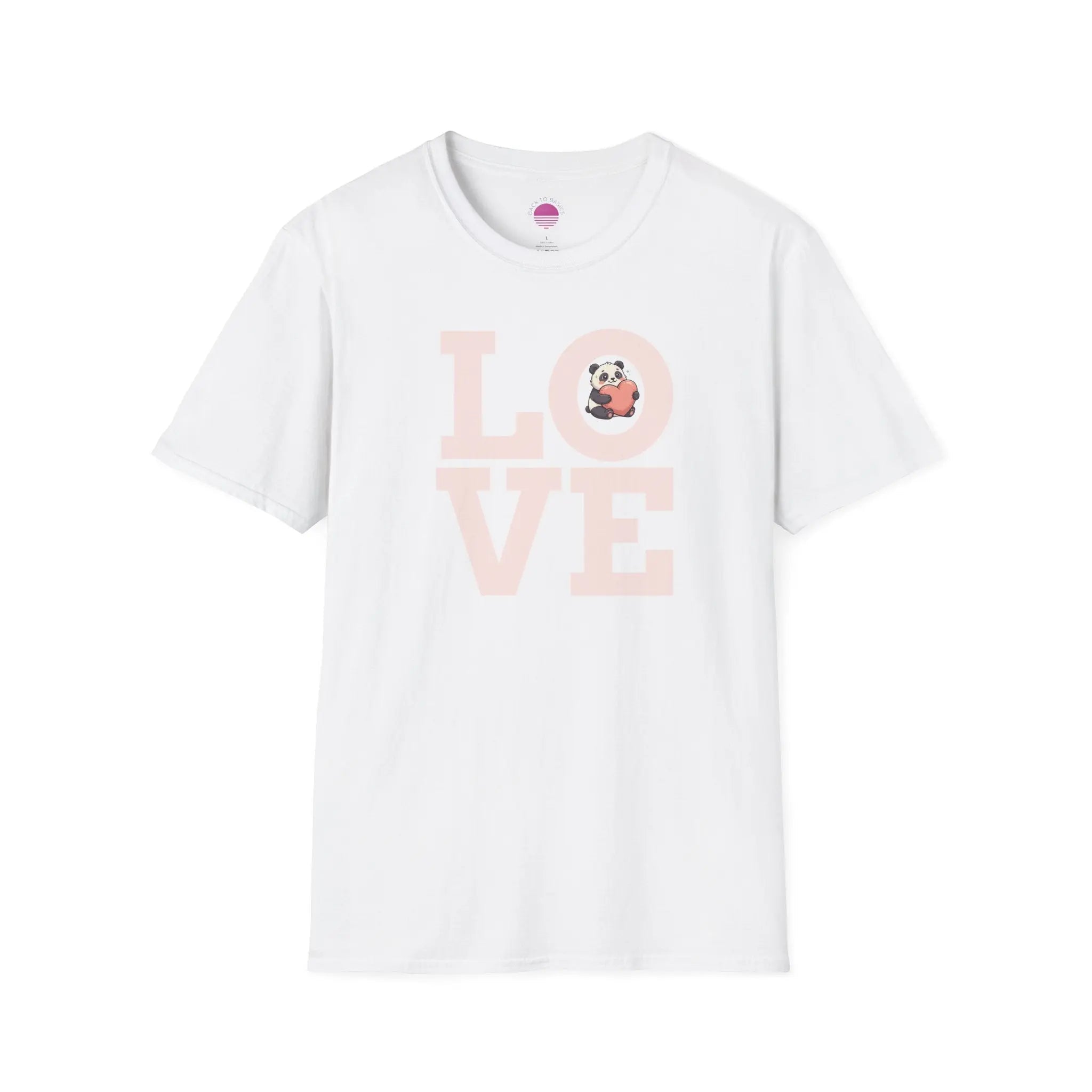 Love Panda T-Shirt — Cute Panda Holding Heart Graphic Tee