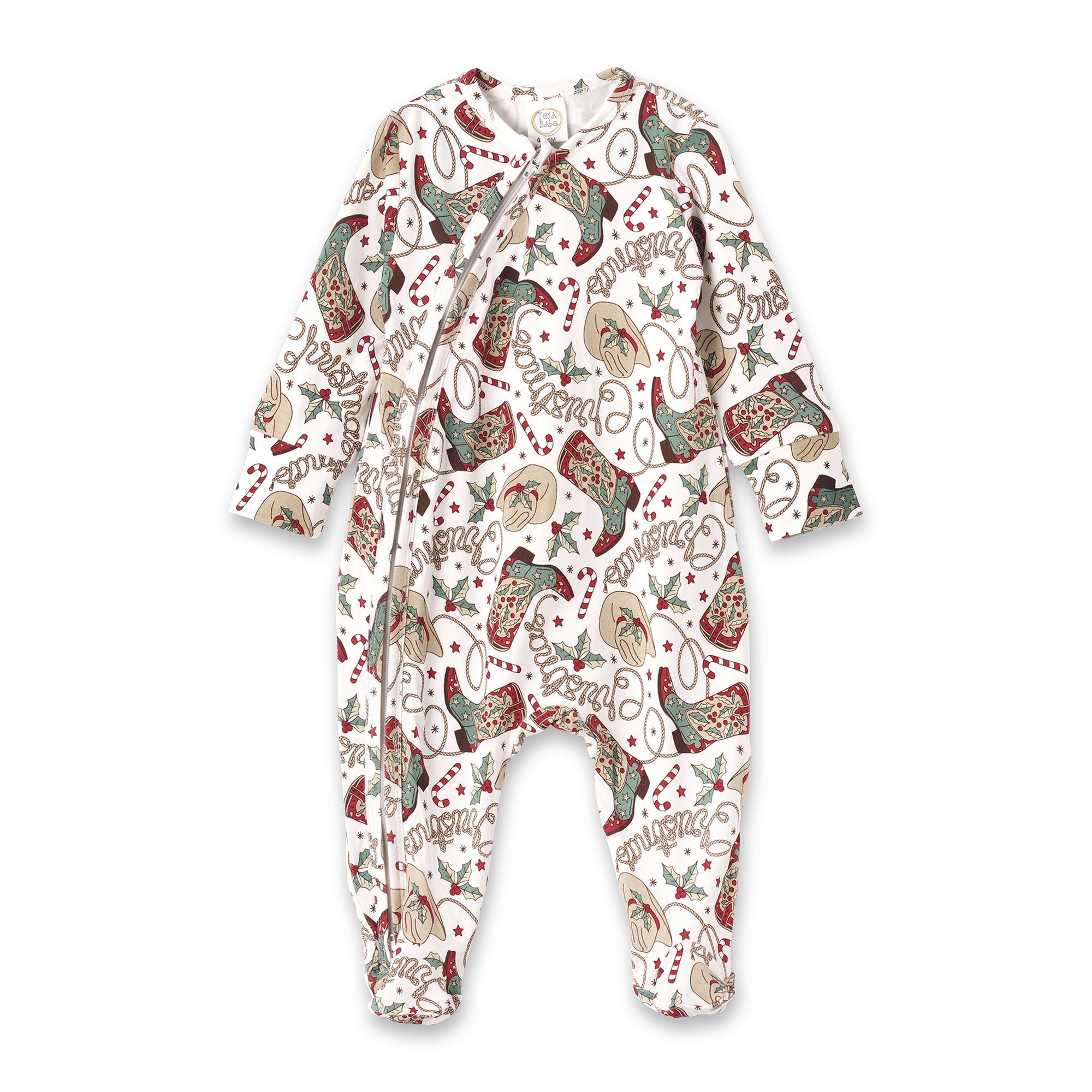 Western Christmas Family Matching Bamboo Pajamas - Cowboy