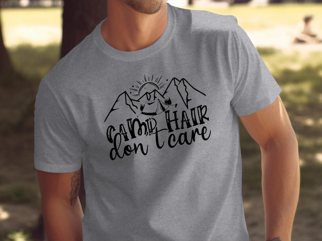 Camp Hair Don't Care Mountain Adventure T-Shirt