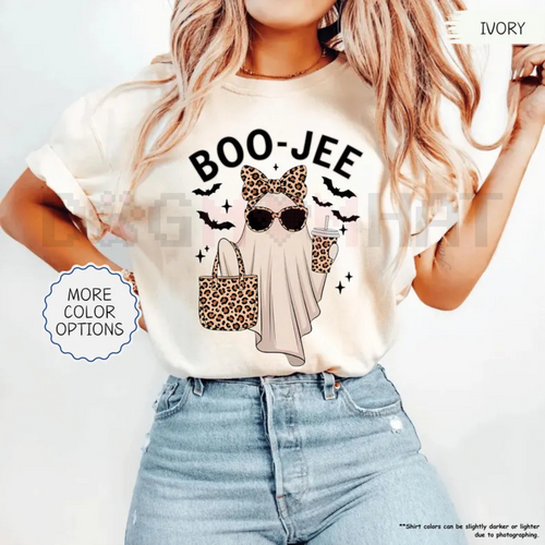 'Boo-Jee' Ghost Comfort Colors® T-Shirt – Luxury Spooky Status Shirt