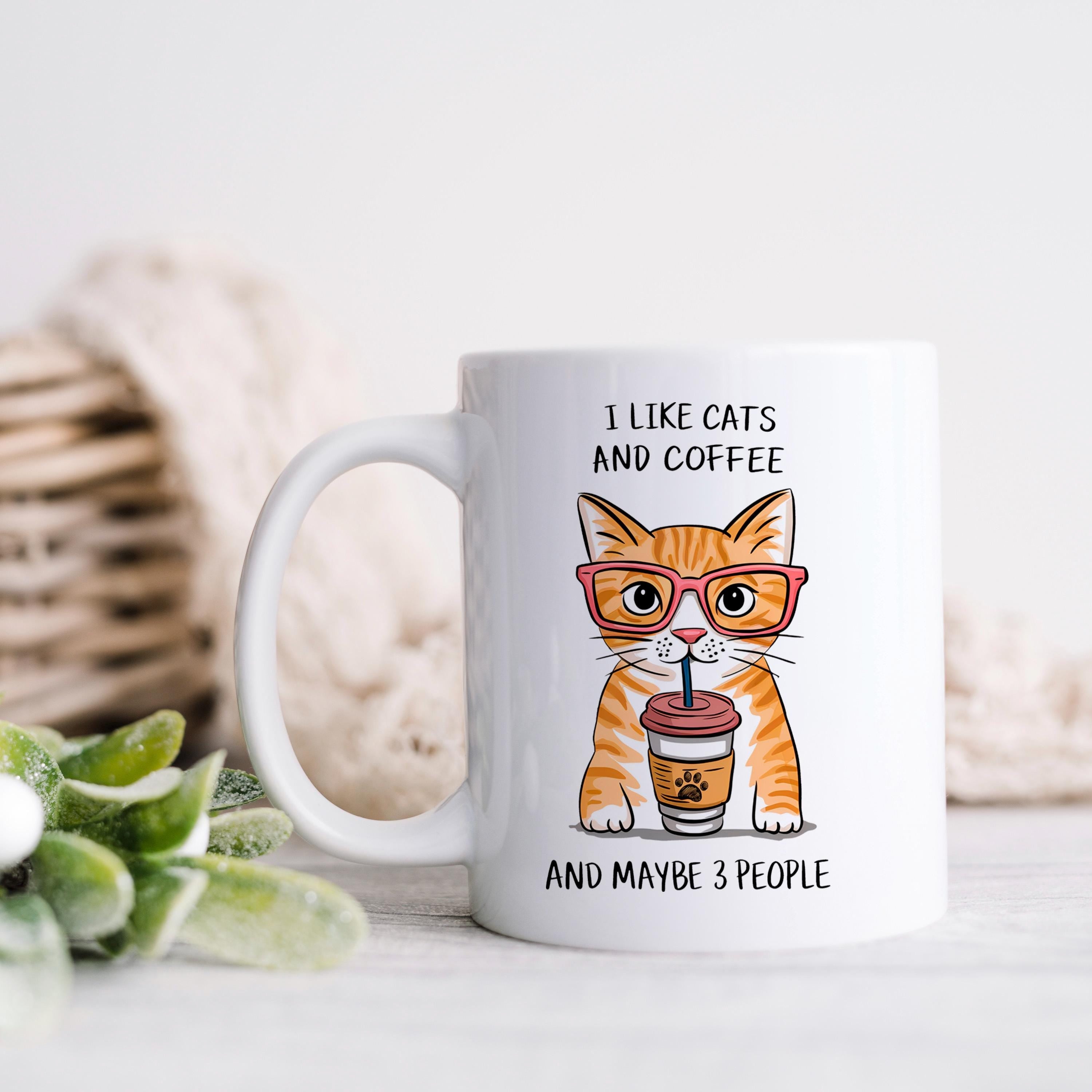 Orange Tabby Cat Mug – Funny Cat Coffee Mug | Ceramic Microwave Safe Cup