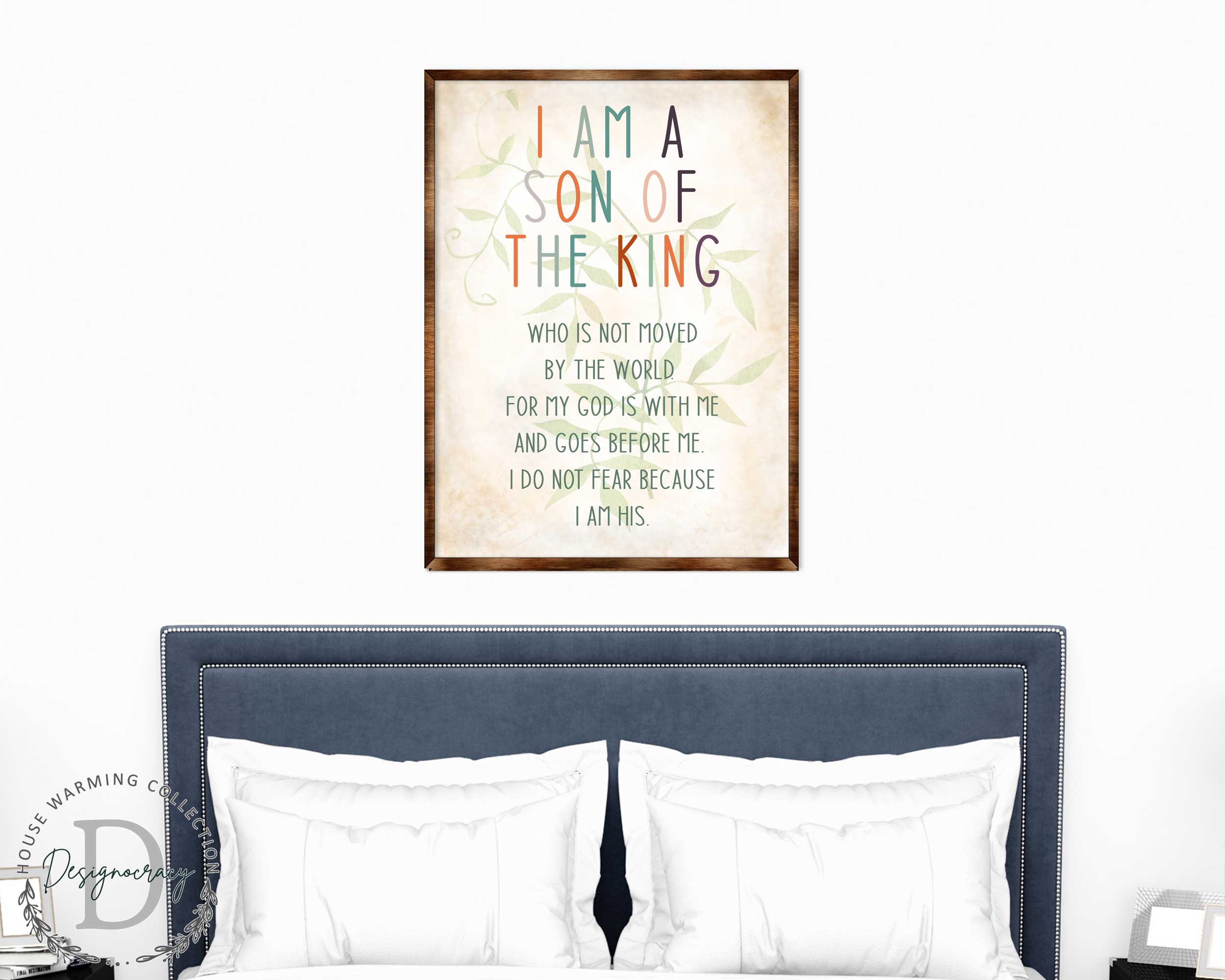 I Am a Son of the King - Wooden Religious art - Nursery wall art - Baby shower Gift - Contemporary decor - Religious wall art - 310341