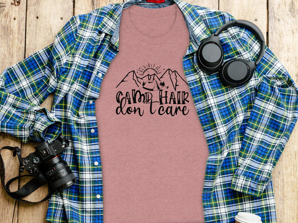 Camp Hair Don't Care Mountain Adventure T-Shirt