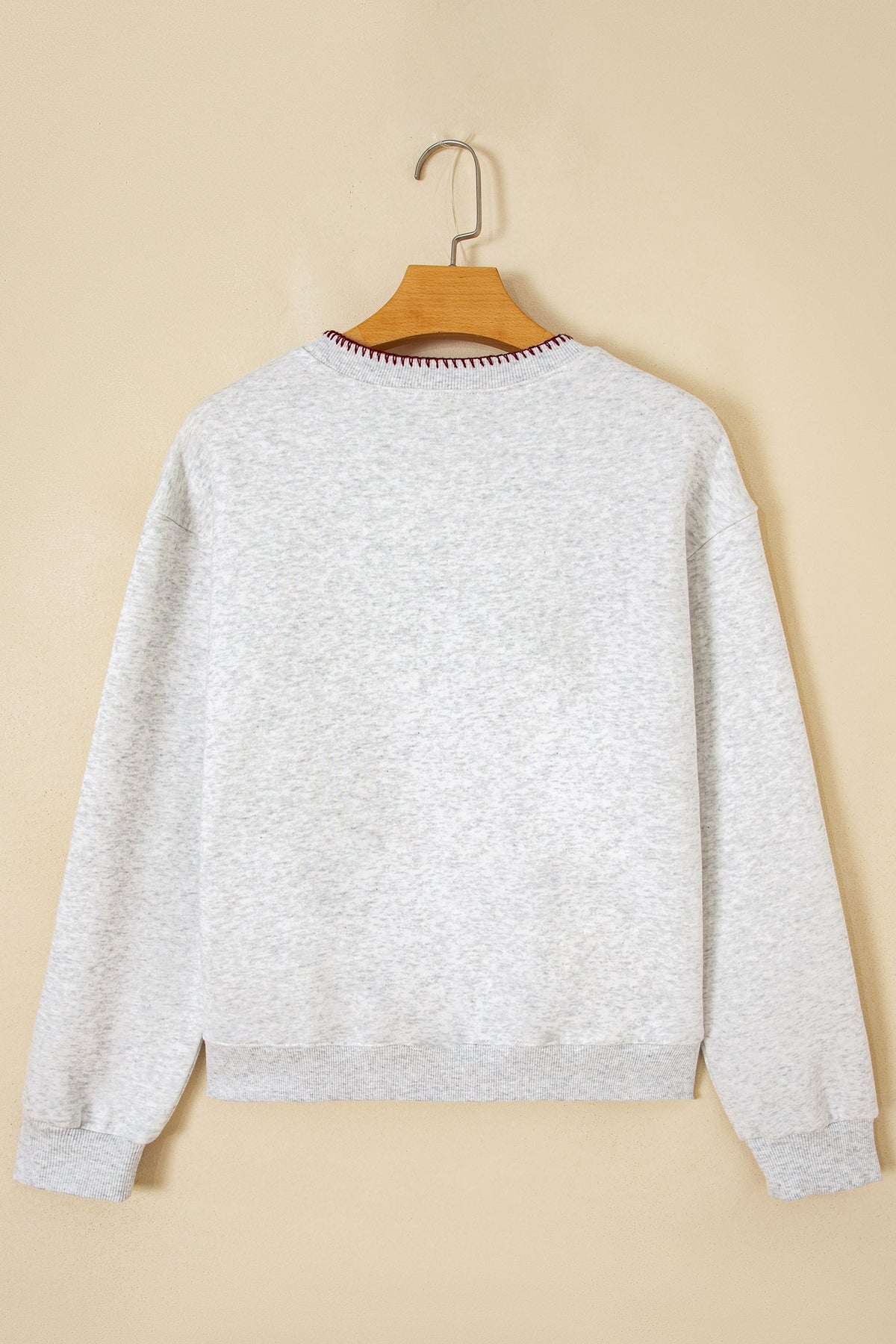 Western Embroidered Round Neck Graphic Sweatshirt