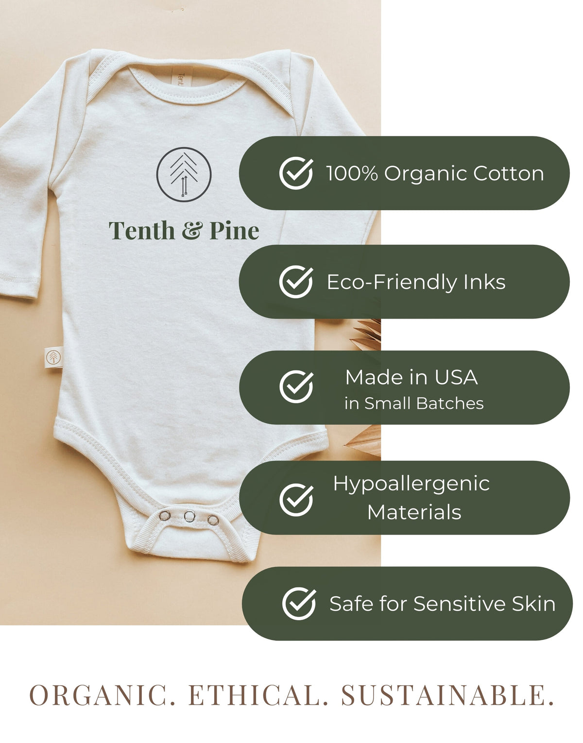 Pumpkin Organic Bodysuit Long Sleeve