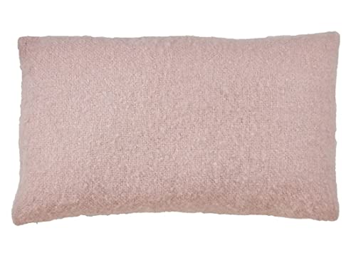 Fennco Styles Solid Faux Mohair Decorative Throw Pillow 18" W x 18" L - Soft Cushion for Home, Couch, Living Room, Bedroom and Office Décor