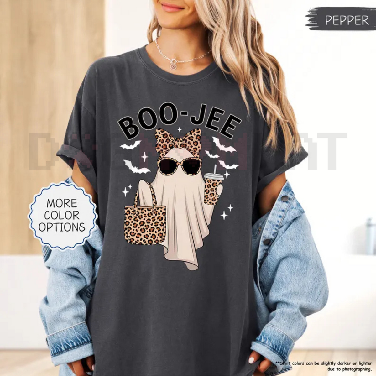 'Boo-Jee' Ghost Comfort Colors® T-Shirt – Luxury Spooky Status Shirt