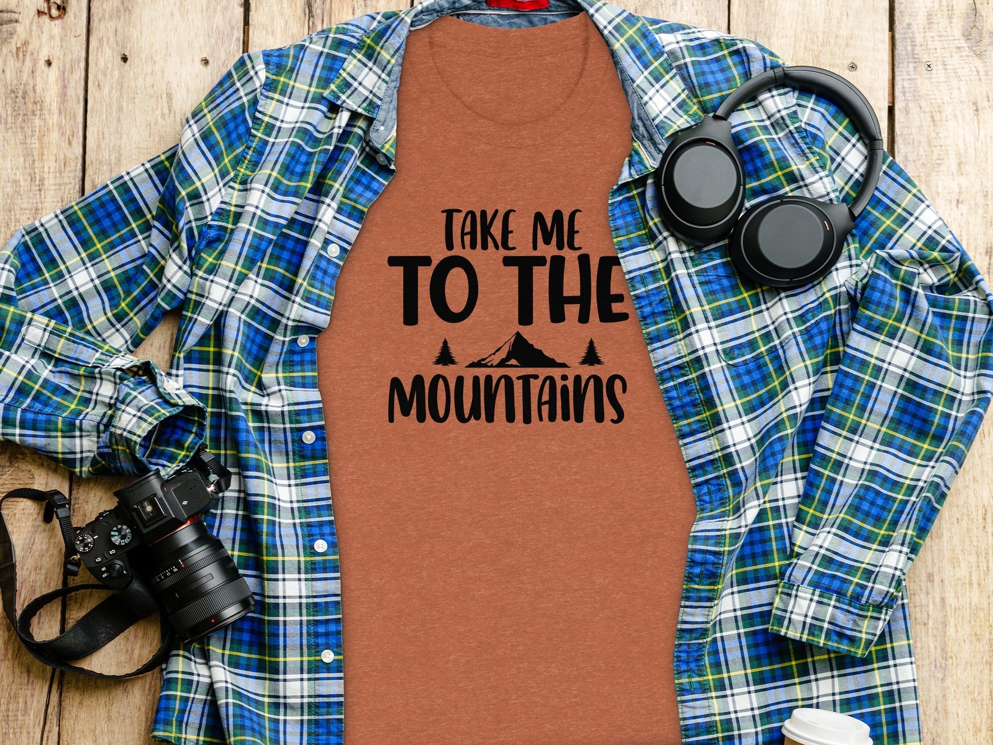 Take Me To The Mountains Adventure Lover Graphic T-Shirt