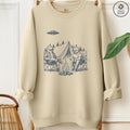 English Bulldog Camping Sweatshirt