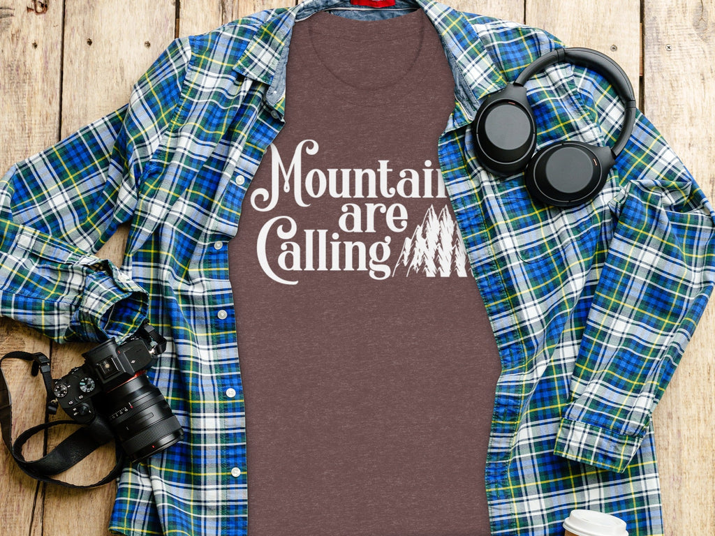 Mountains Are Calling And I Must Go Graphic Design T-Shirt