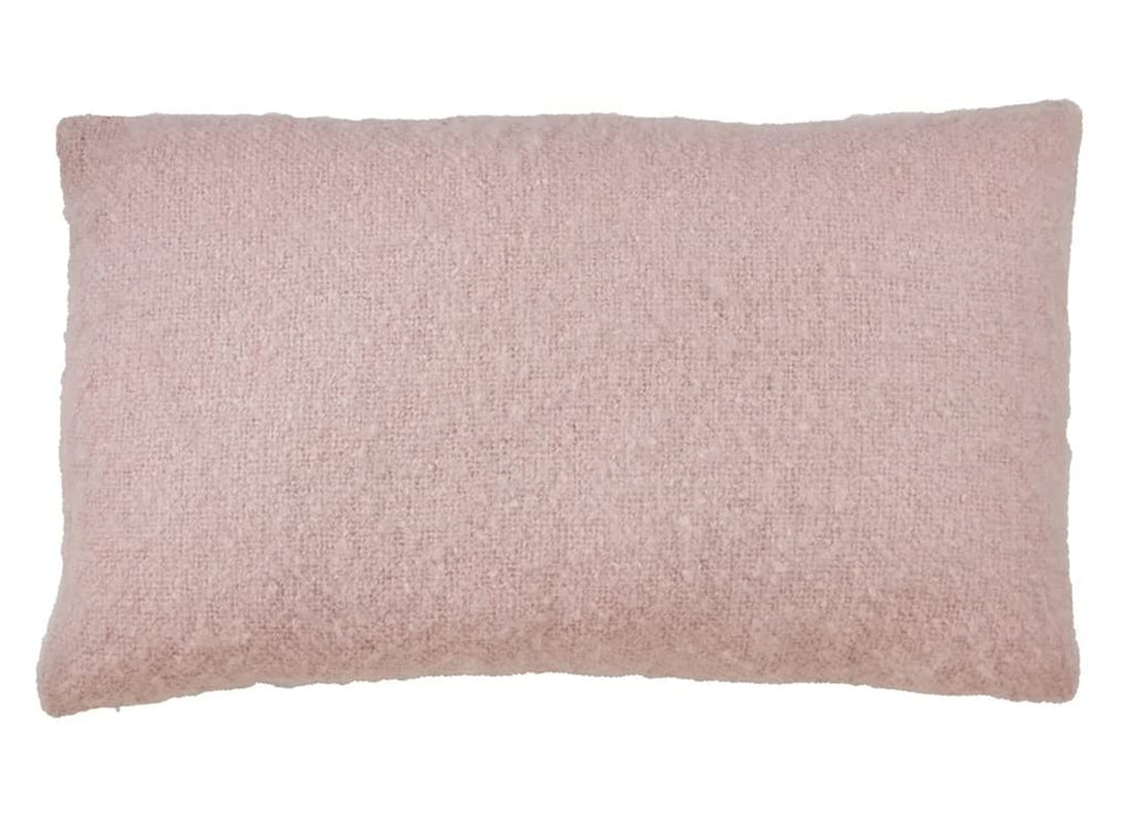 Fennco Styles Solid Faux Mohair Decorative Throw Pillow 18" W x 18" L - Soft Cushion for Home, Couch, Living Room, Bedroom and Office Décor