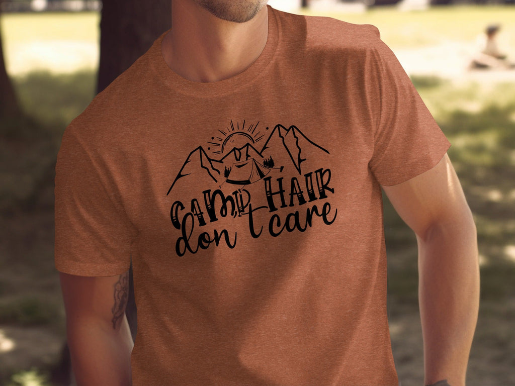 Camp Hair Don't Care Mountain Adventure T-Shirt