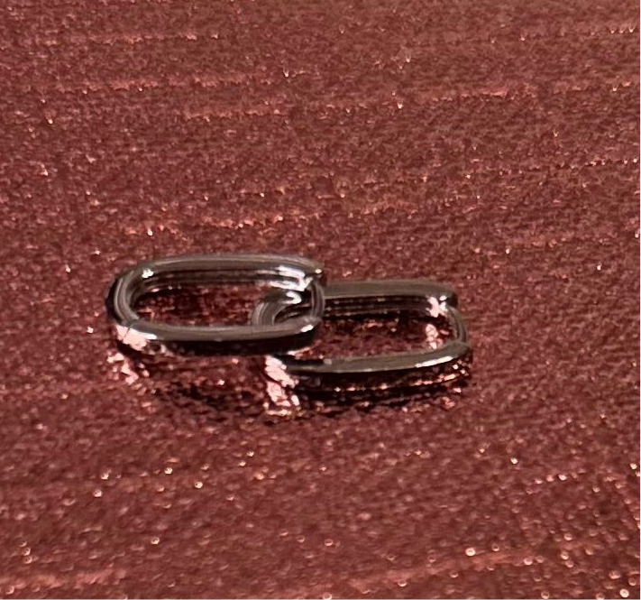 925 Sterling Silver Rectangular Hoop Earrings - Hypoallergenic & Elegant for All Ages
