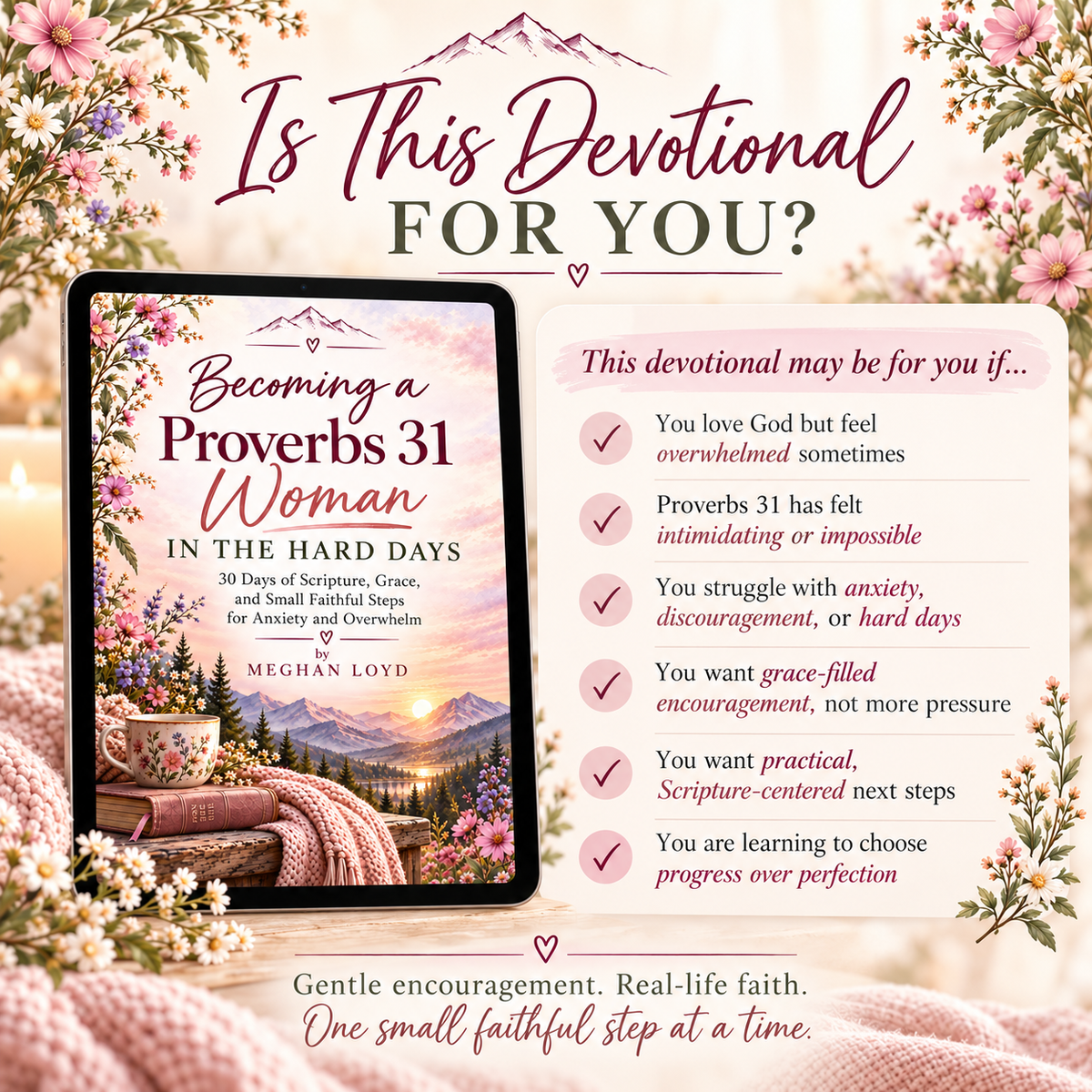 Becoming a Proverbs 31 Woman in the Hard Days | 30-Day Christian Printable Devotional