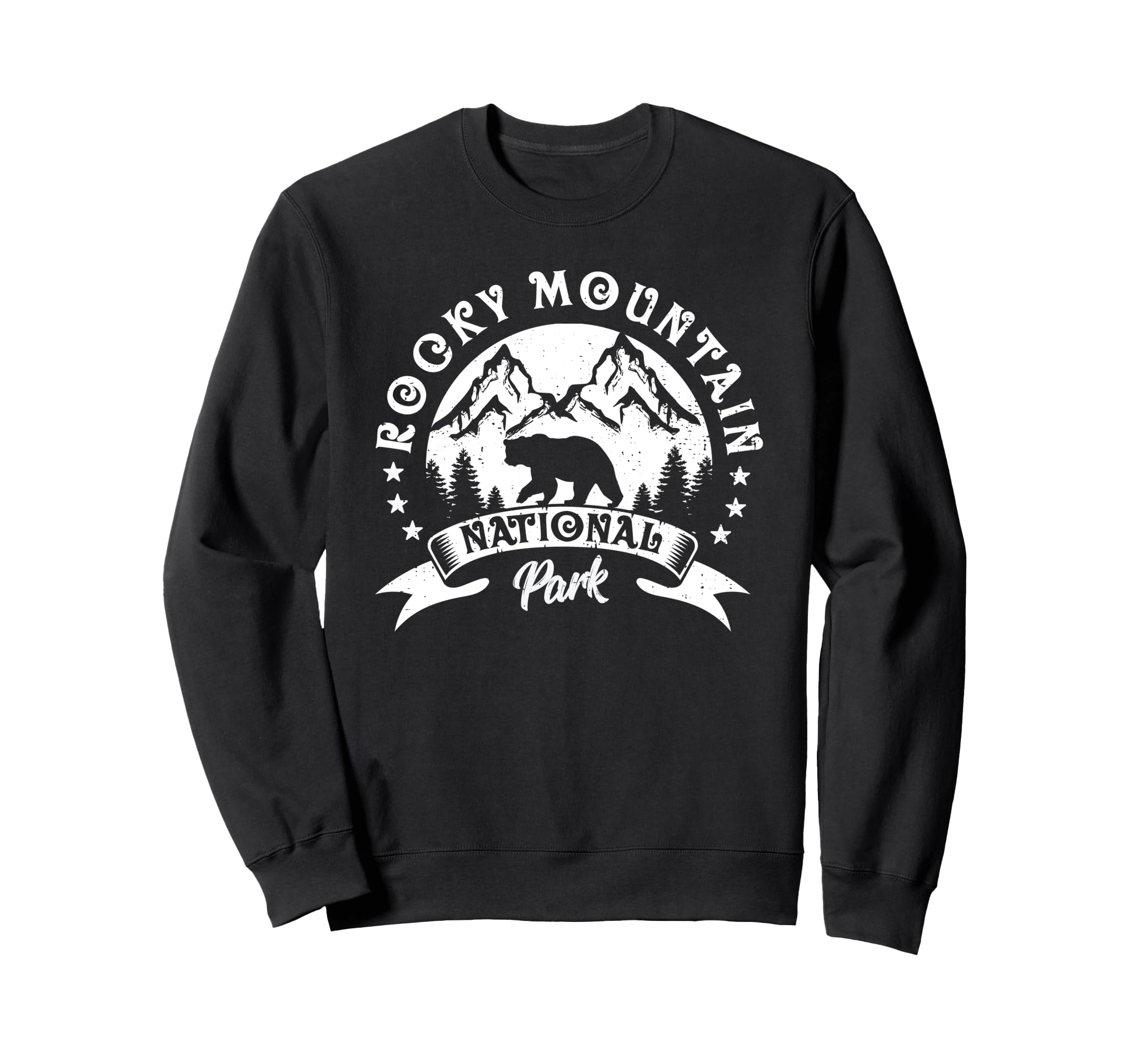 Rocky Mountains National Park Bear And Sweatshirt - Unique Graphic Unisex