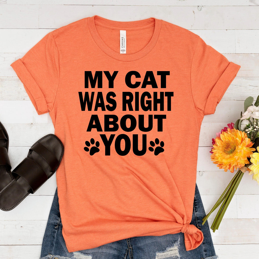 Funny Cat Shirt – Bella Canvas Tee | Cute Cat Mom Shirt Gift Ideas