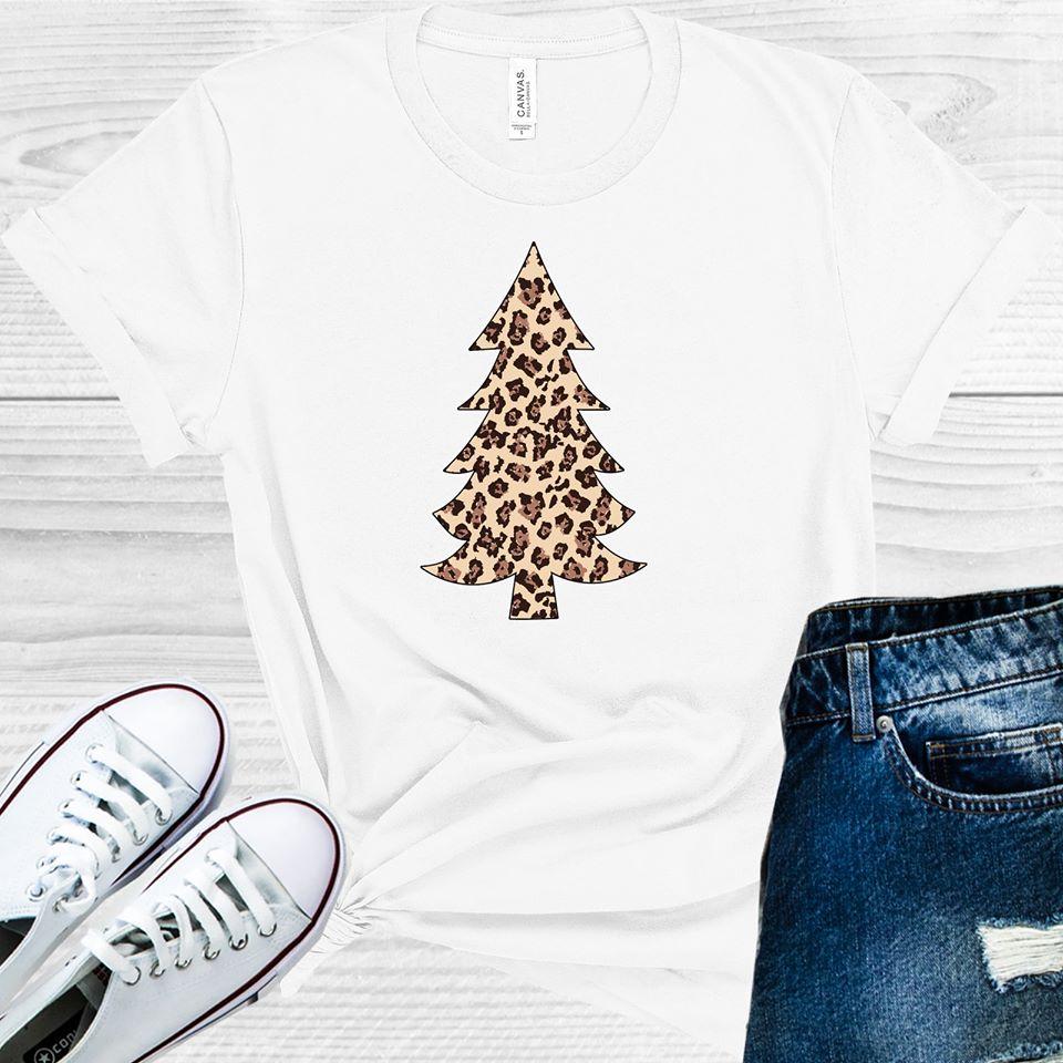 Leopard Christmas Tree Graphic Tee