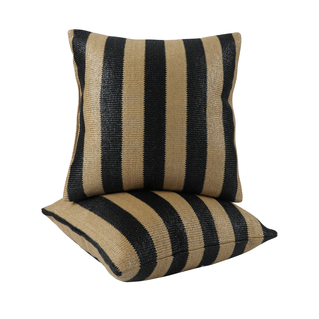 2 Pack Outdoor Throw Pillows, Patio Cushions (18x18 Inch)