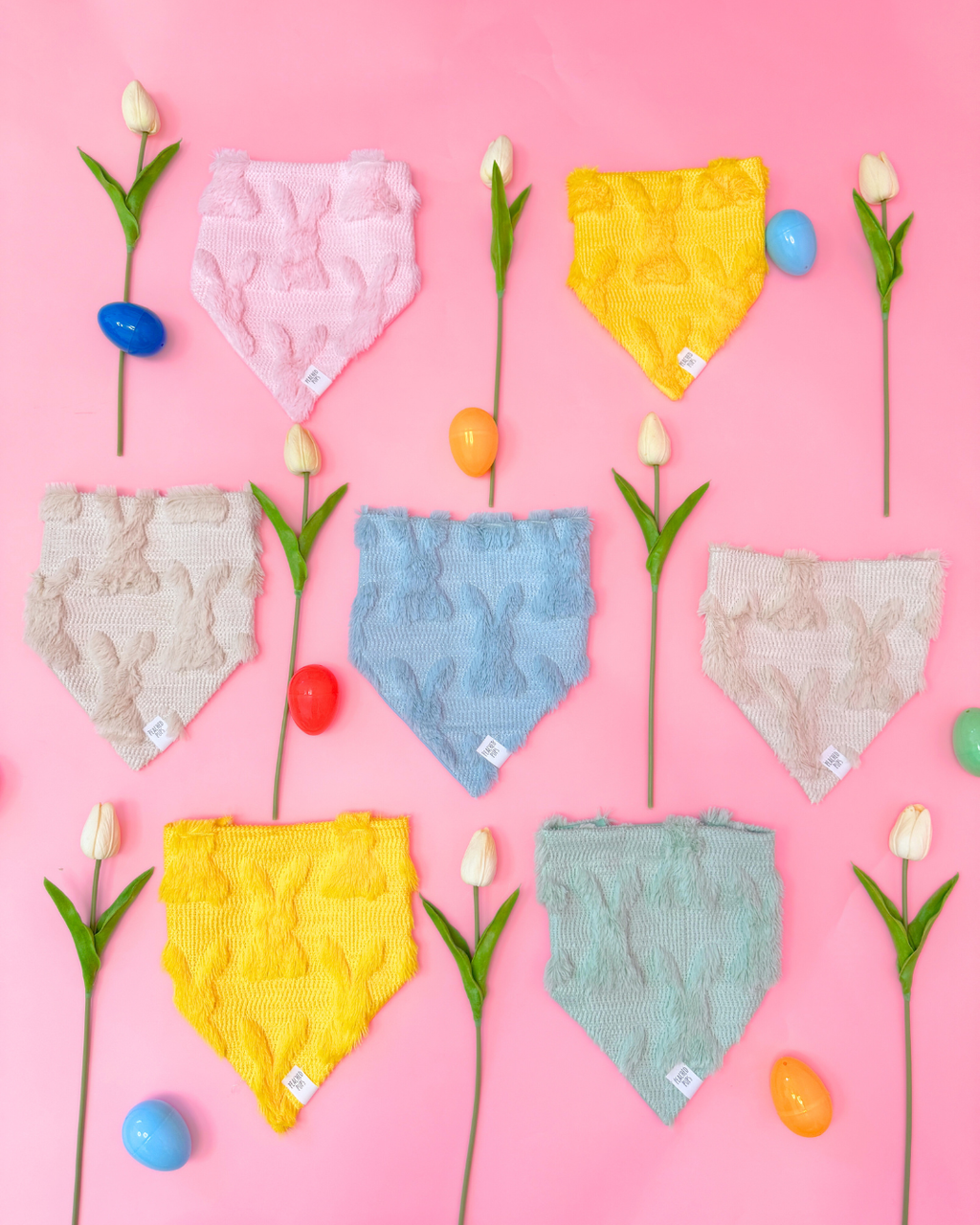 Fluffy Bunny Jacquard Dog Bandana