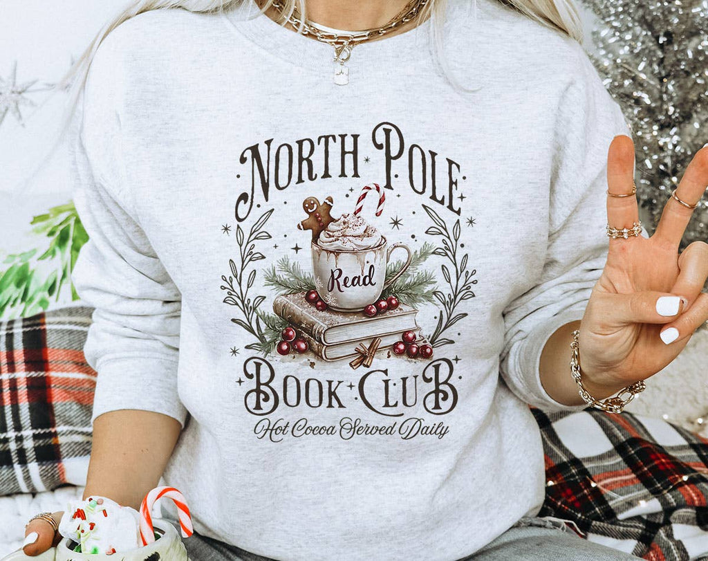 Ugly Christmas Sweater Sweatshirt – North Pole Book Club