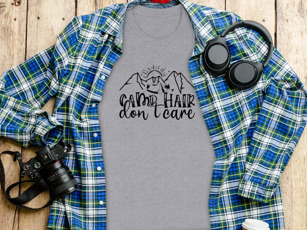 Camp Hair Don't Care Mountain Adventure T-Shirt