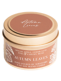 Autumn Leaves Tin Candle