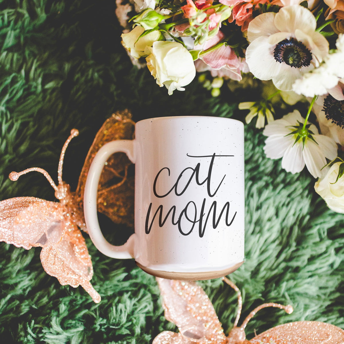Cat Mom Mug 16oz Ceramic Coffee Cup Funny Cat Lover Gift Dishwasher Safe