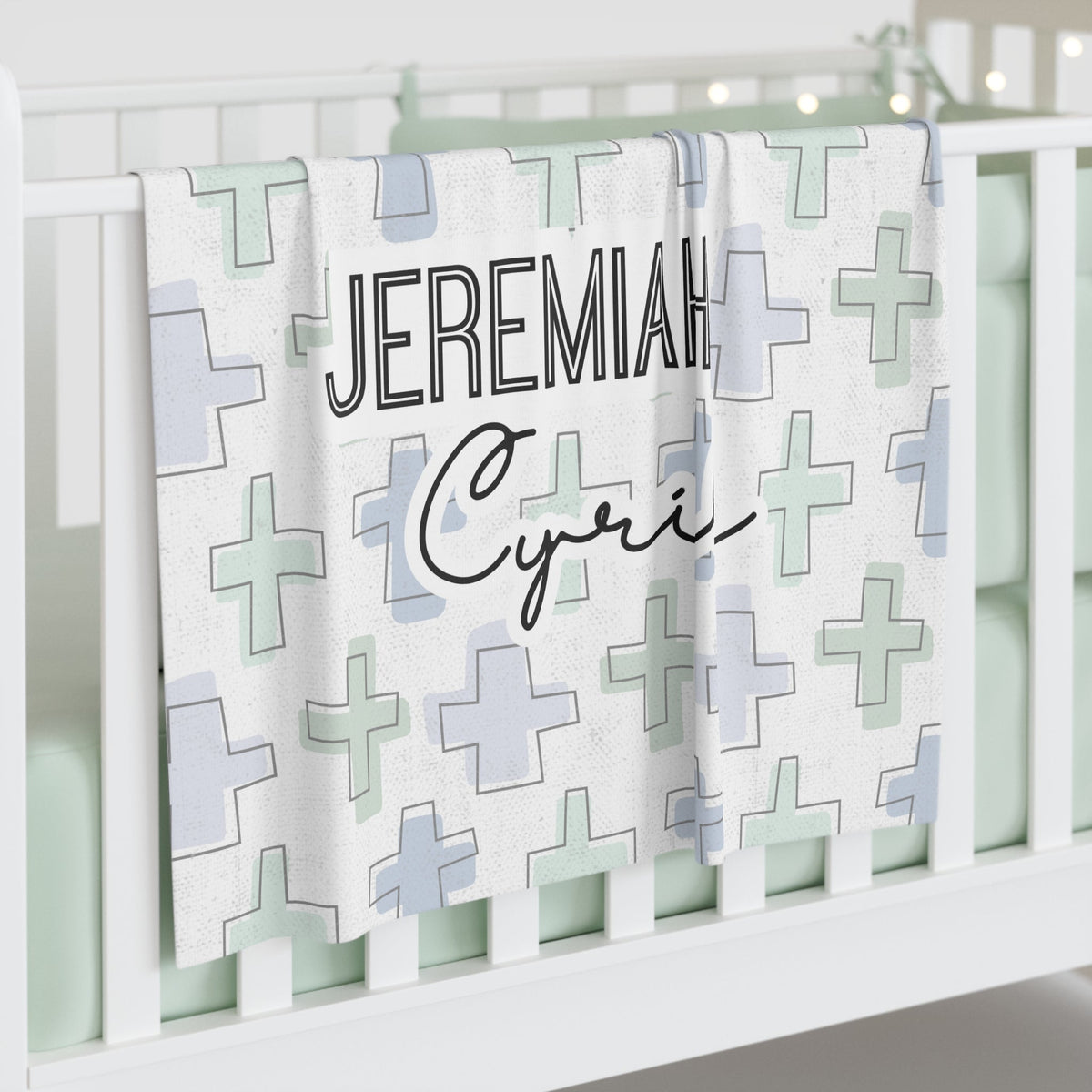 Personalized Rooted in Faith Minky Blanket