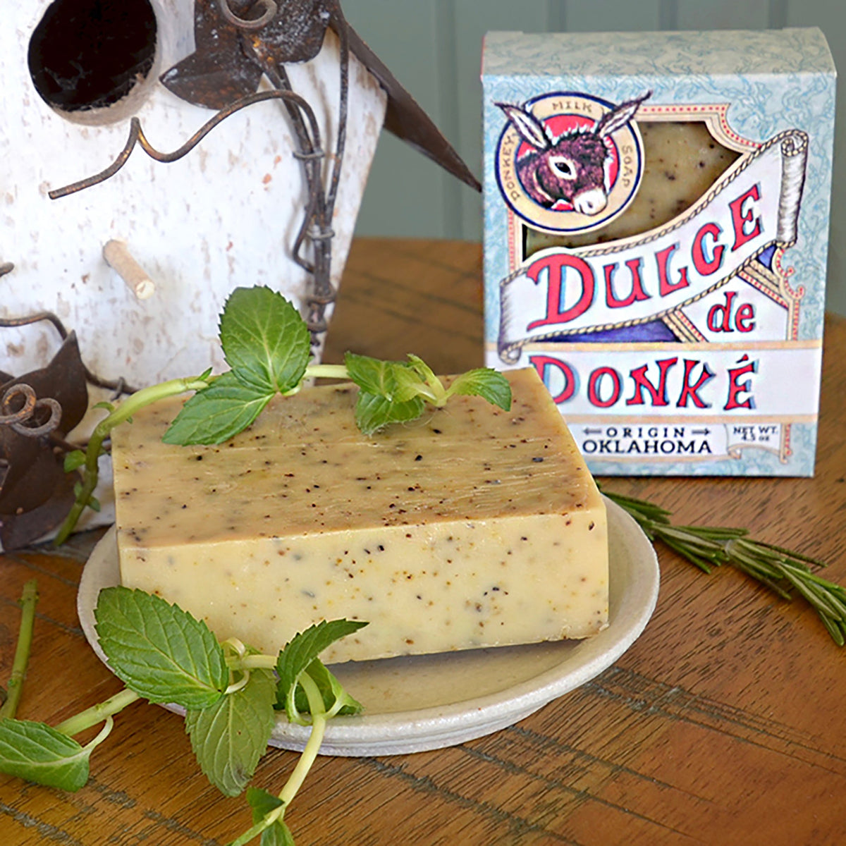 Donkey Milk Bar Soap, Rosemary Mint, 4.5 oz PRE-ORDER for NOVEMBER 20th