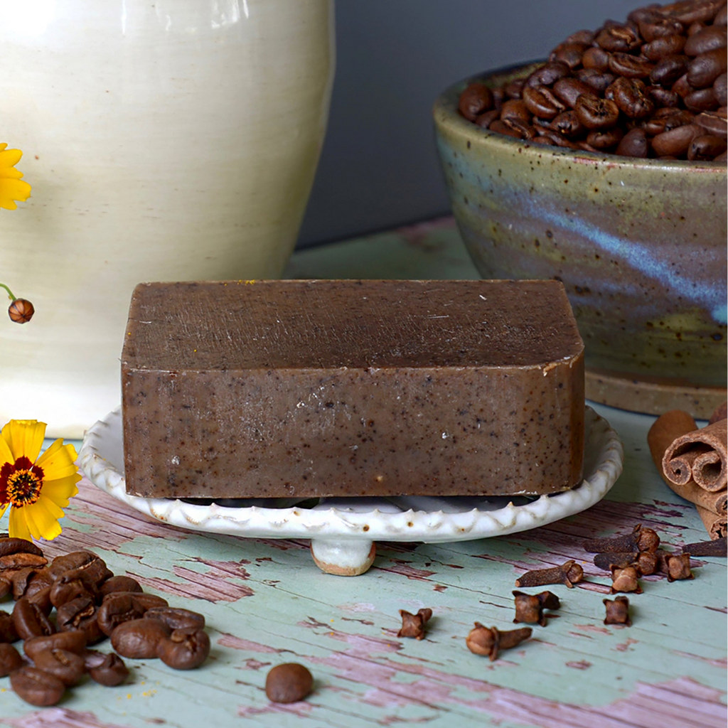 Donkey Milk Soap, Exfoliating Spiced Coffee 4.5 oz