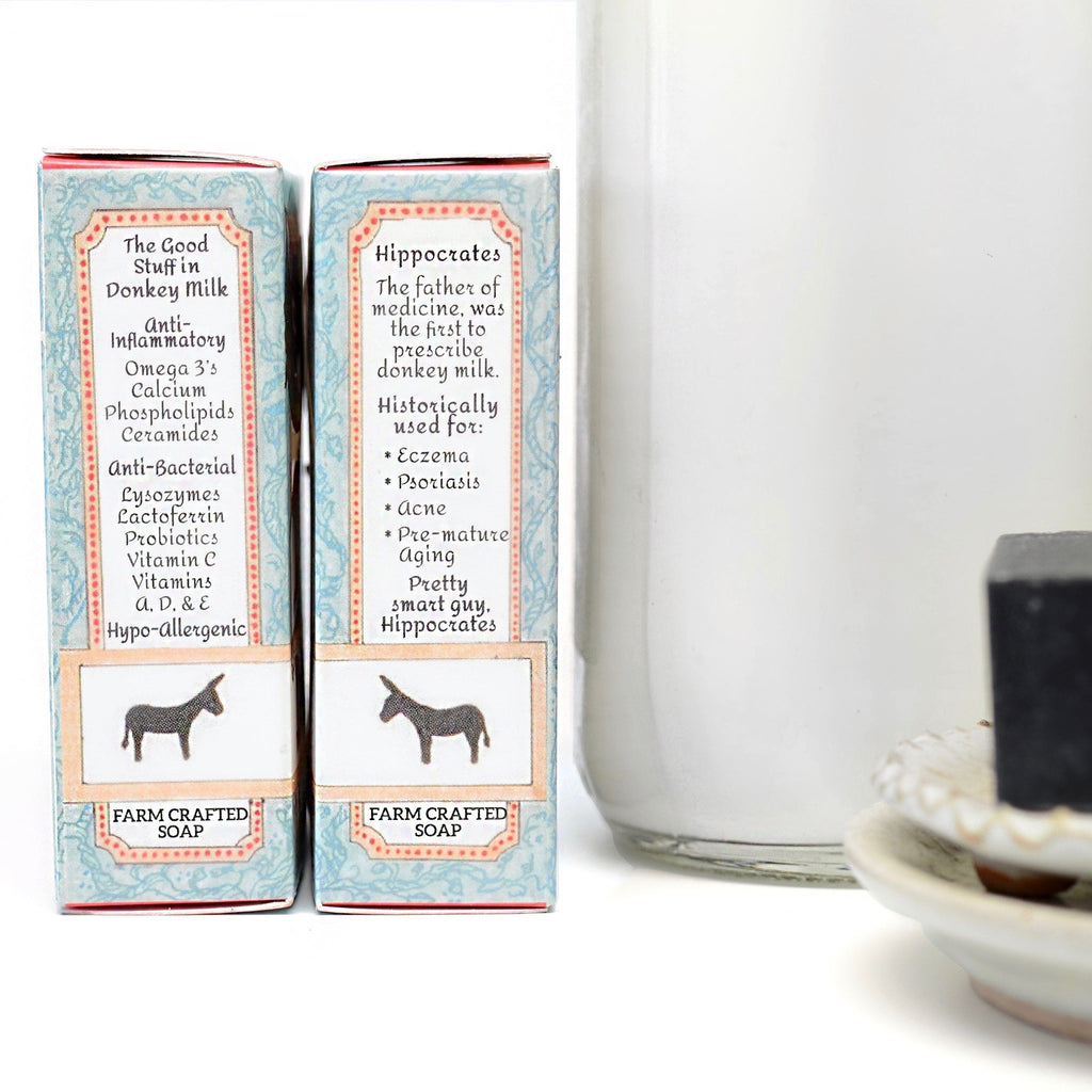 Donkey Milk Soap, Activated Charcoal 4.5 oz, PREORDER for NOVEMBER 20th