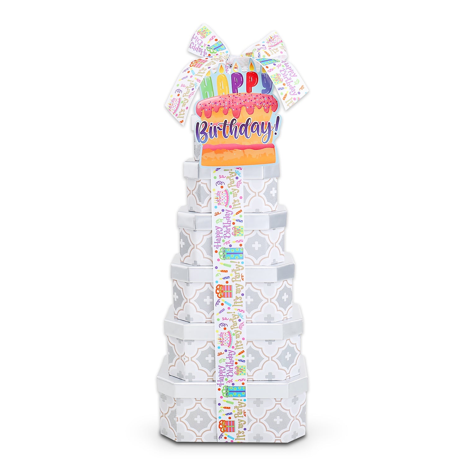Happy Birthday Gift Tower of Treats