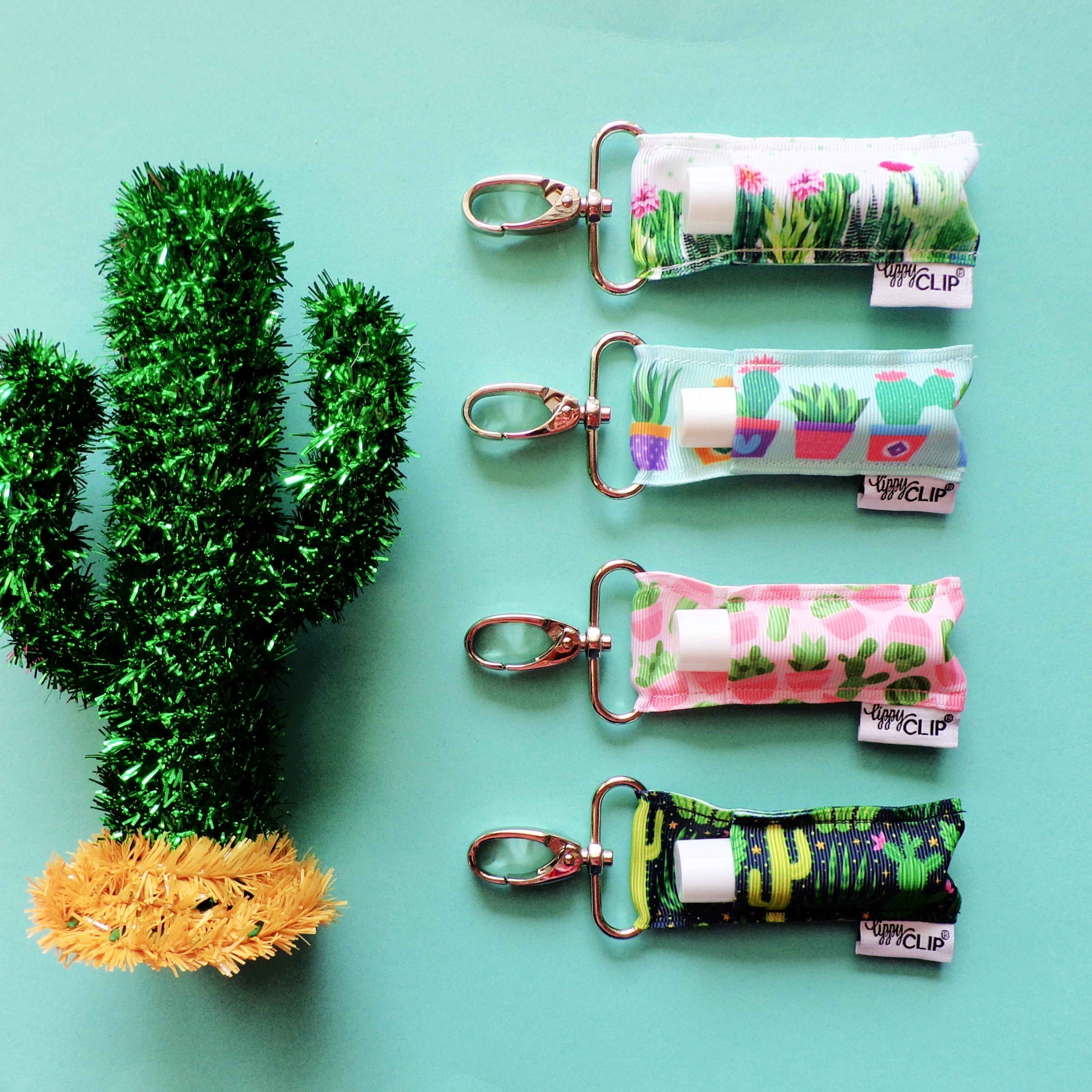 Cactus Garden LippyClip® Lip Balm Holder