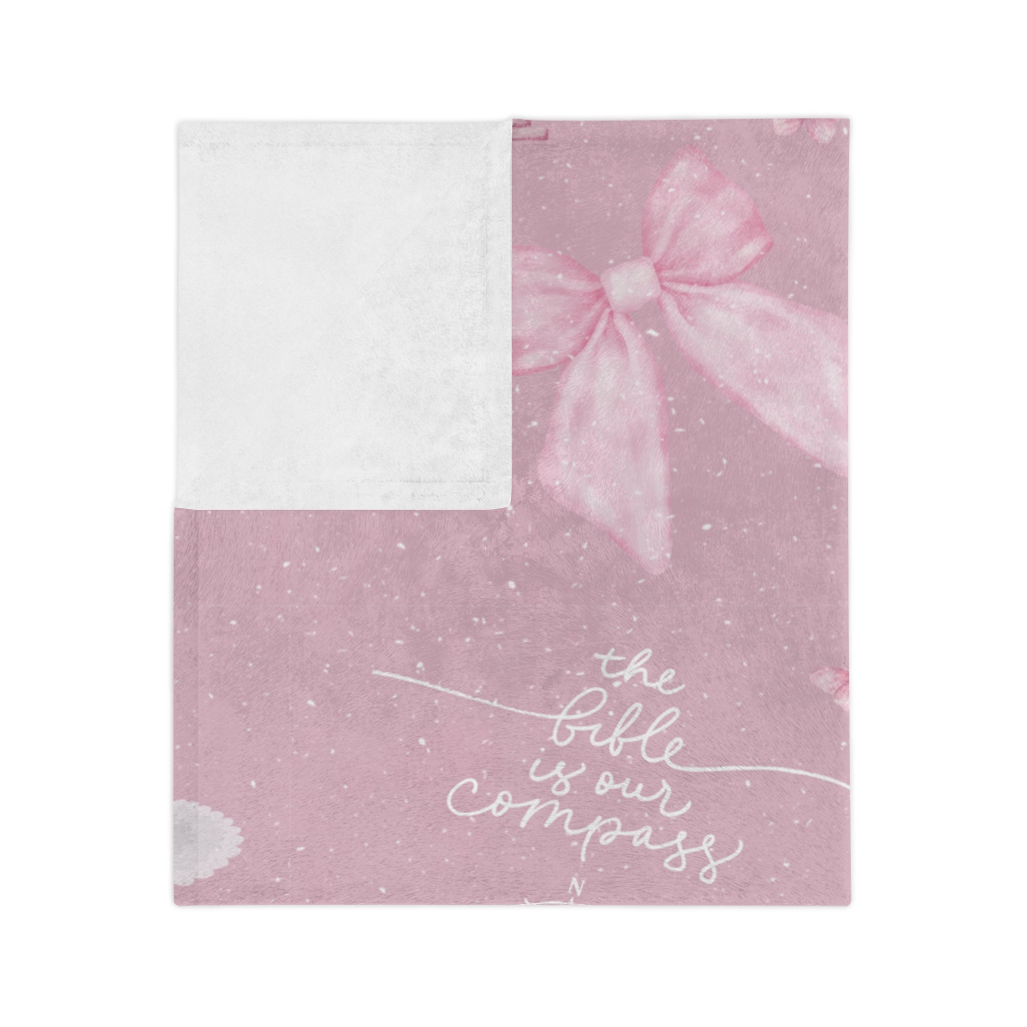 Bible is Our Compass Minky Blanket