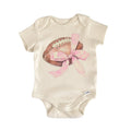 Football Pink Bow Newborn Baby Bodysuit