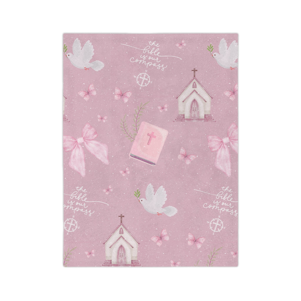 Bible is Our Compass Minky Blanket