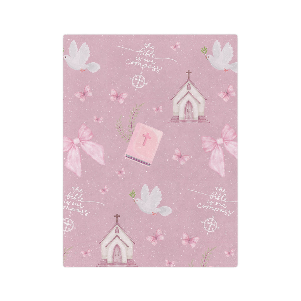 Bible is Our Compass Minky Blanket