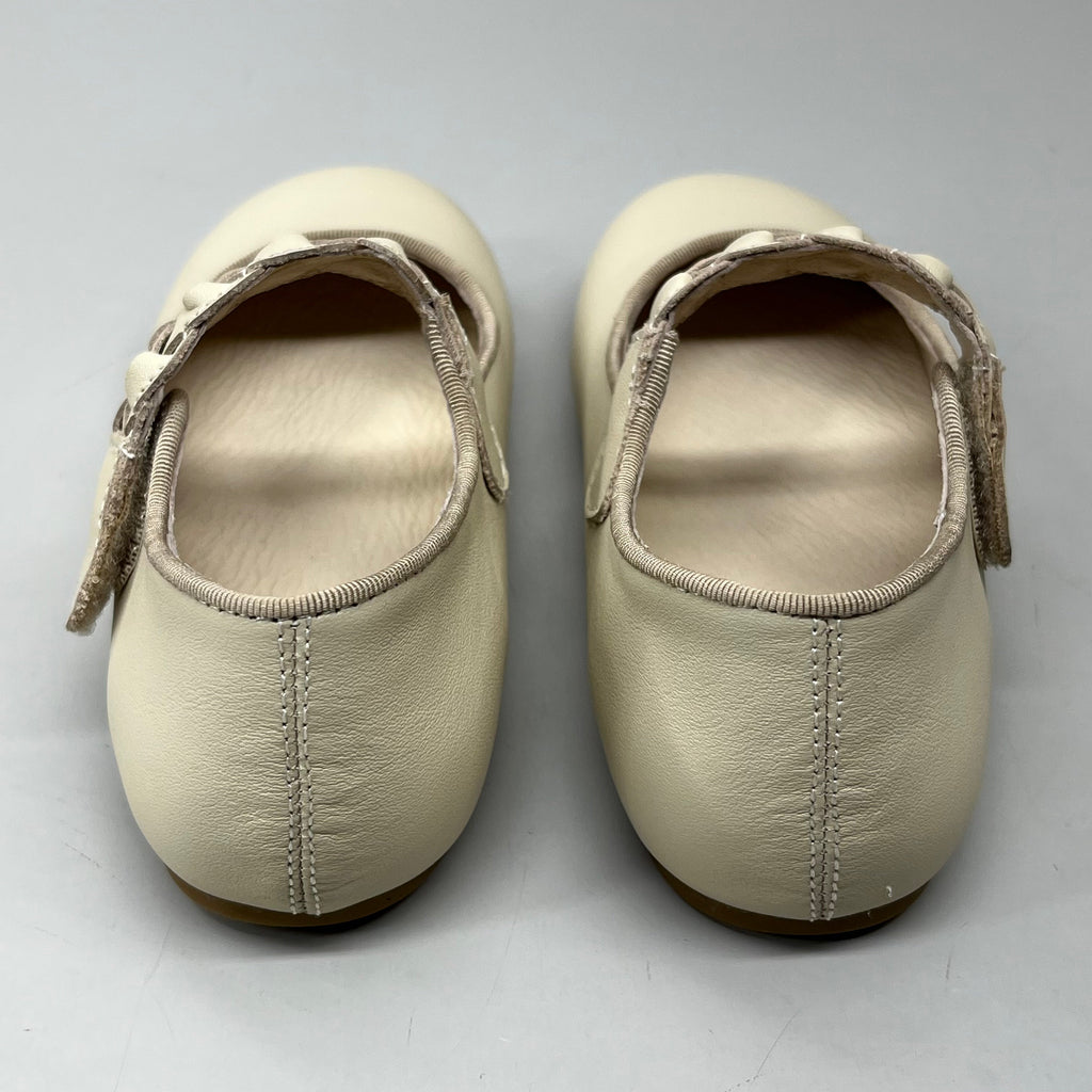 OLD SOLES Lady Plat Braided Strap Leather Shoe Kid’s Sz 28 US 11 Cream #817