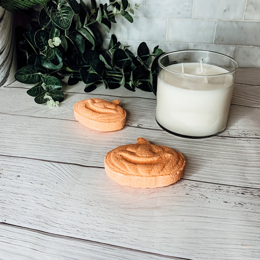 Pumpkin Spice Bath Bomb 3.5oz Fall Scented Bath Fizzy Gift For Women