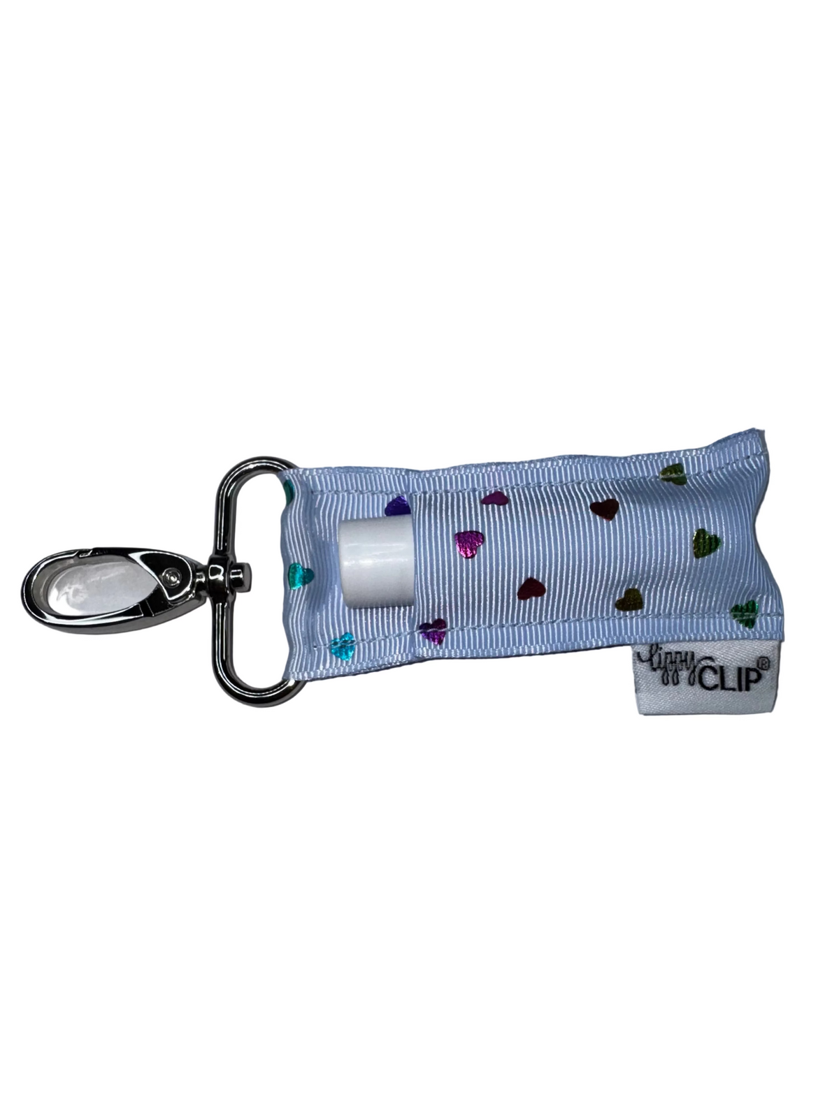 Rainbow Hearts on Blue LippyClip®