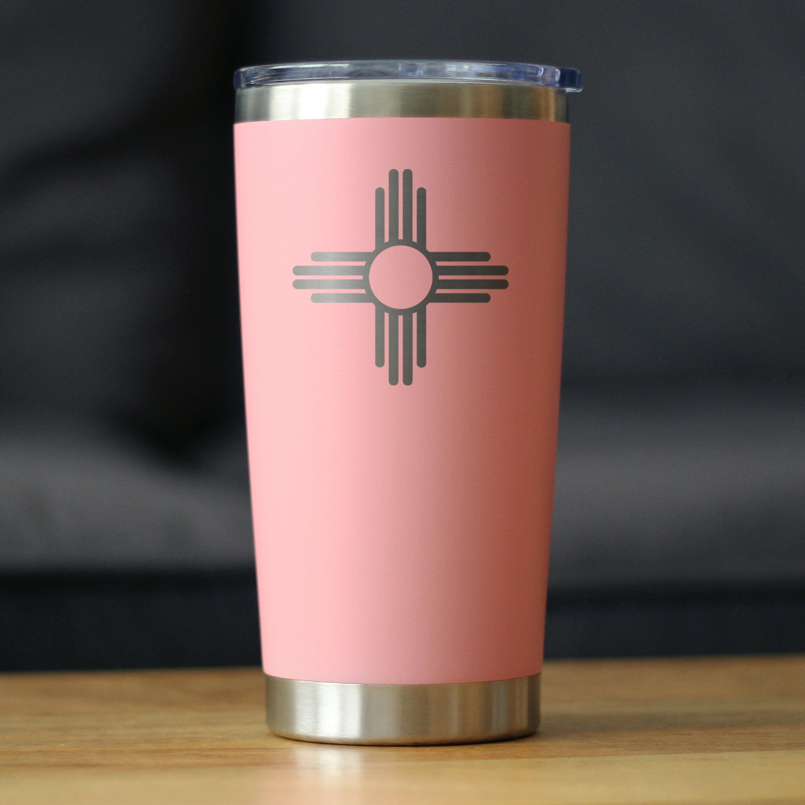 Flag of New Mexico - Insulated Coffee Tumbler Cup with Sliding Lid - Stainless Steel Insulated Mug - New Mexico Themed Gifts for Women and Men