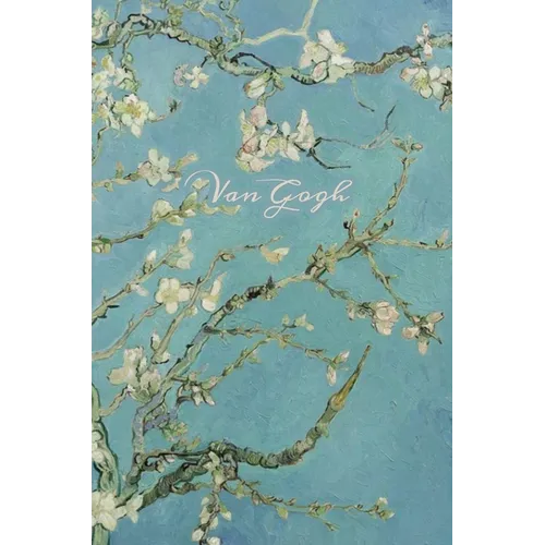 Van Gogh: Almond Blossoms, Hardcover Journal Writing Notebook Diary with Dotted Grid, Lined, & Blank Vintage Paper Style Pages - Hardcover