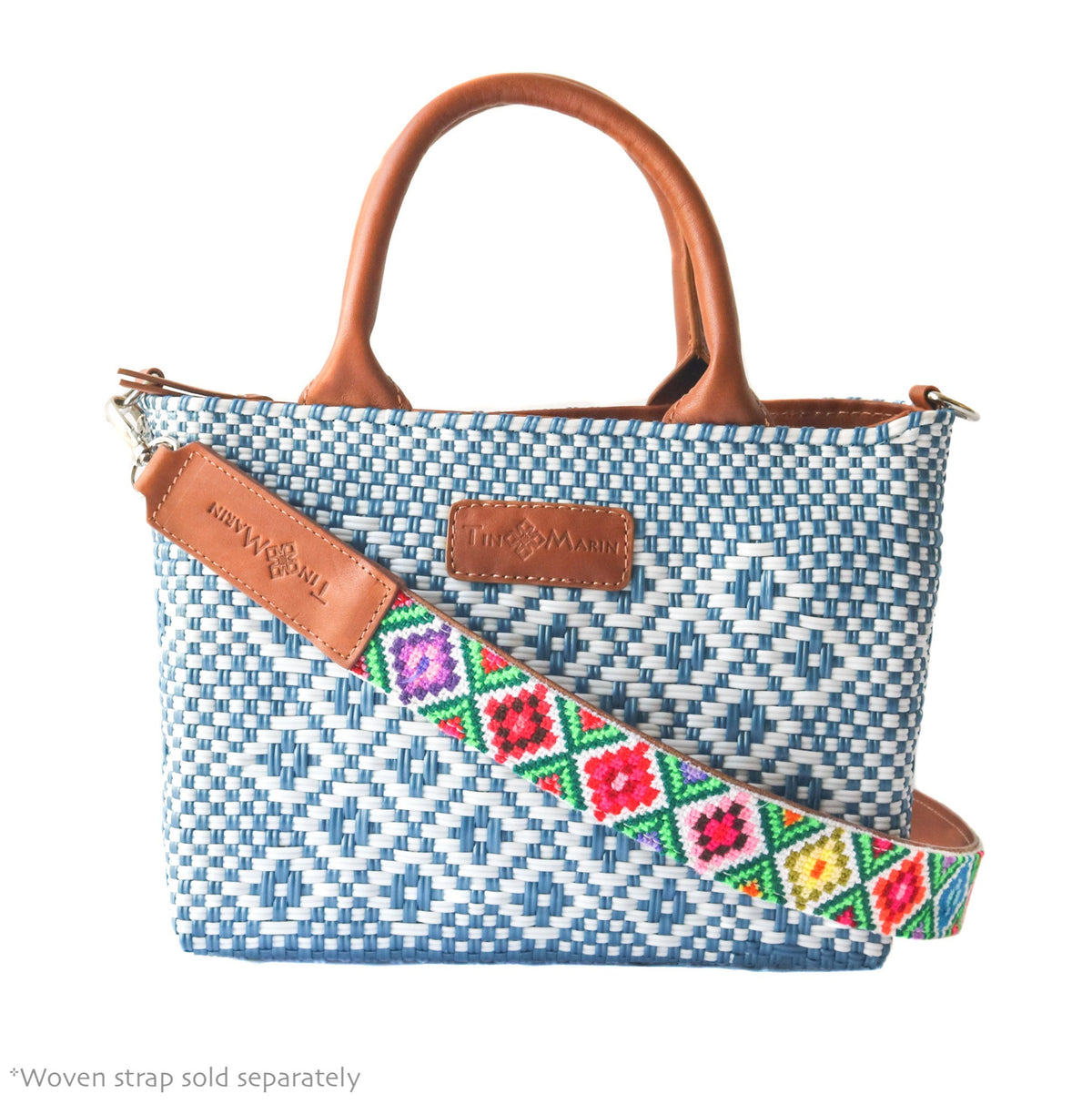Marine Small Woven Crossbody Bag
