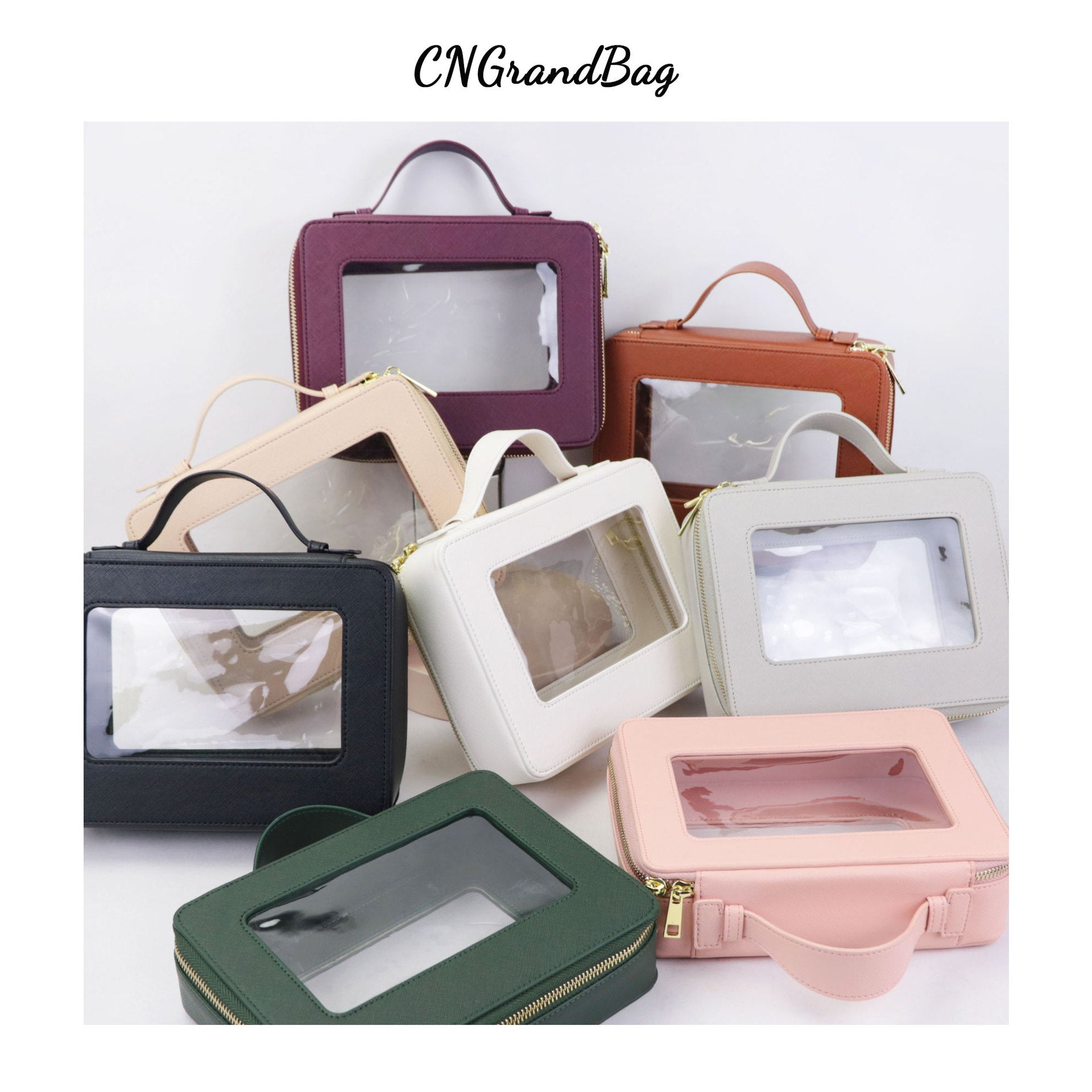 Women's Fashion Simple Convenient Wash Large Capacity Cosmetic Bags