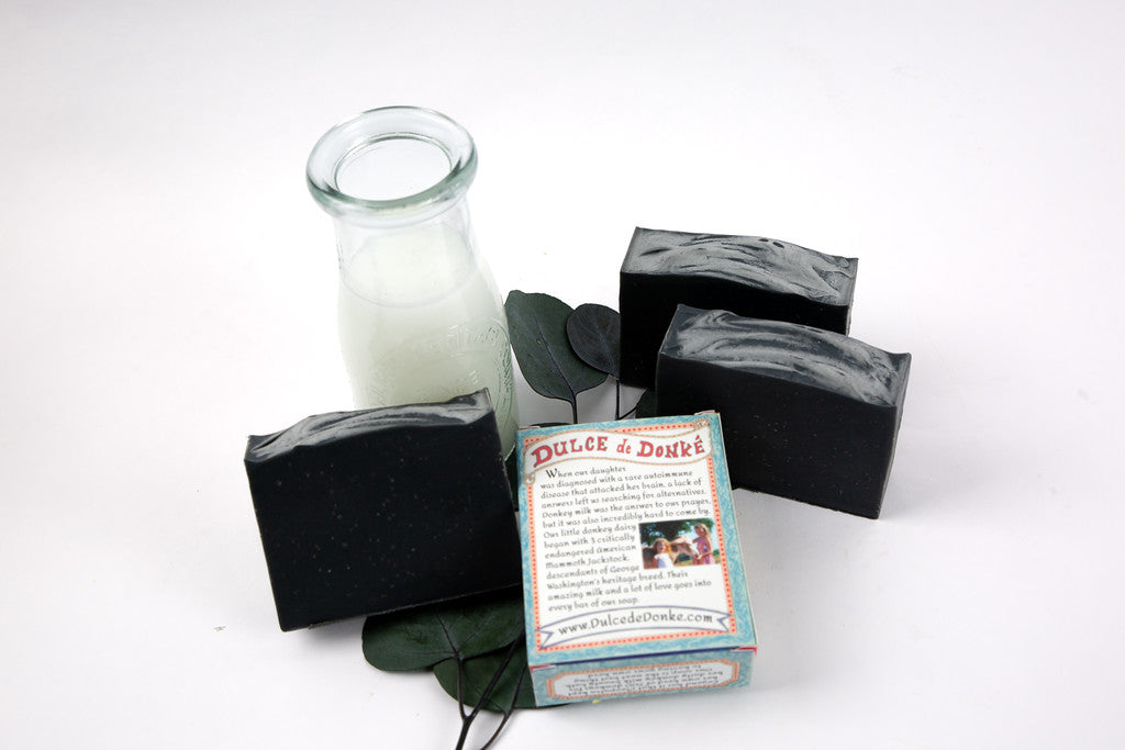 Donkey Milk Soap, Activated Charcoal 4.5 oz, PREORDER for NOVEMBER 20th