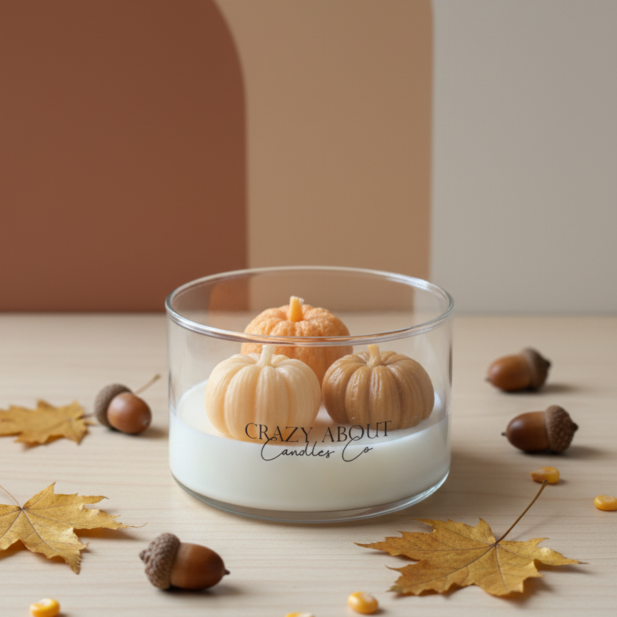 Pumpkin Harvest Candle | Artisan Fall Soy Wax Jar